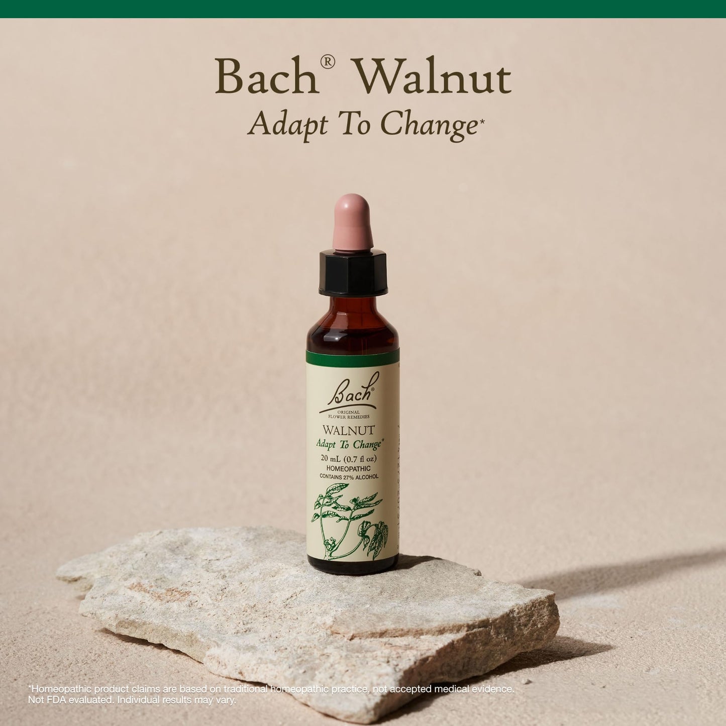 Bach Walnut Flower Remedy – Adapt to Change (20mL Dropper) | Vegan, Gluten Free, Sugar Free