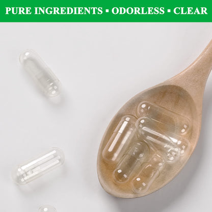 WANANFU Size 000 Vegetarian Capsules Bundle (100 Count) + Micro Lab Spoon