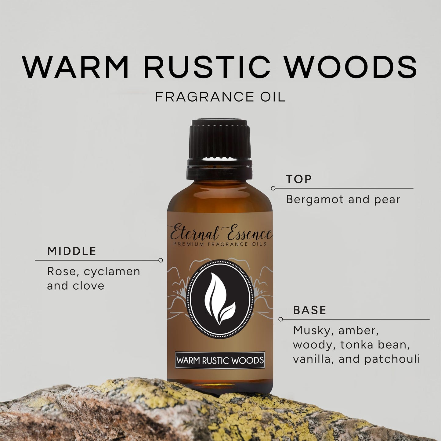 Warm Rustic Woods 30ml Fragrance Oil – Candles, Soaps & Diffusers | Eternal Essence Oils