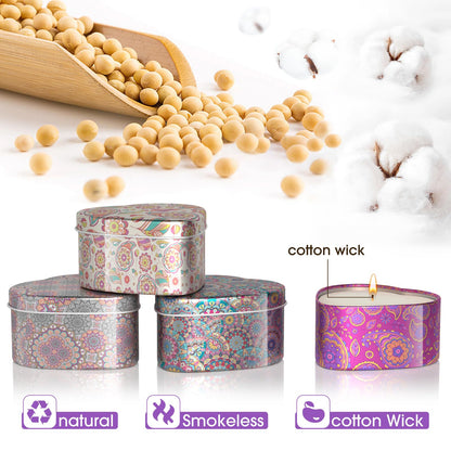 WarmEmbrace 4-Pack Scented Candles – Soy, 4 Scents, Gift Set