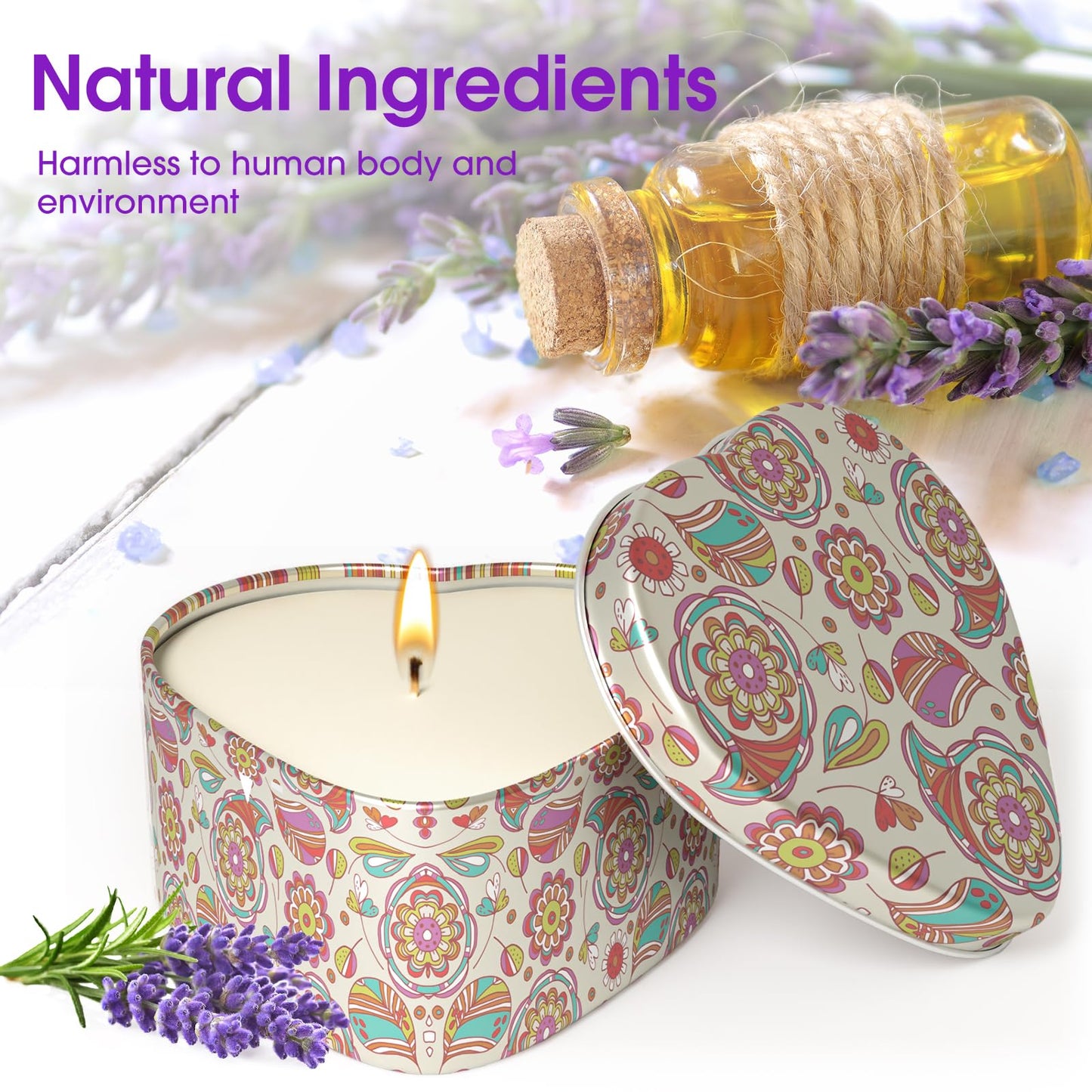 WarmEmbrace 4-Pack Scented Candles – Soy, 4 Scents, Gift Set