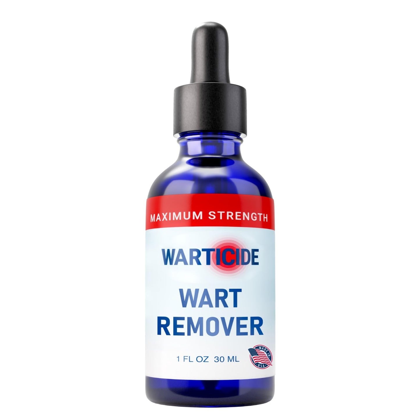 Warticide Liquid Wart Remover – 10% Salicylic Acid with Tea Tree & Cedar Leaf Oil | Made in USA | 1 Fl Oz Dropper