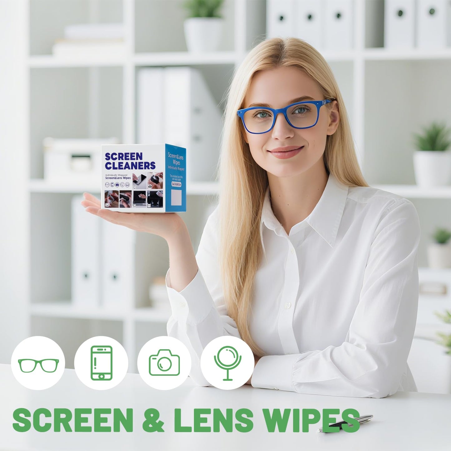 300 Pcs Cleaning Wipes for Glasses & Devices – Pre-Moistened, Scratch-Free