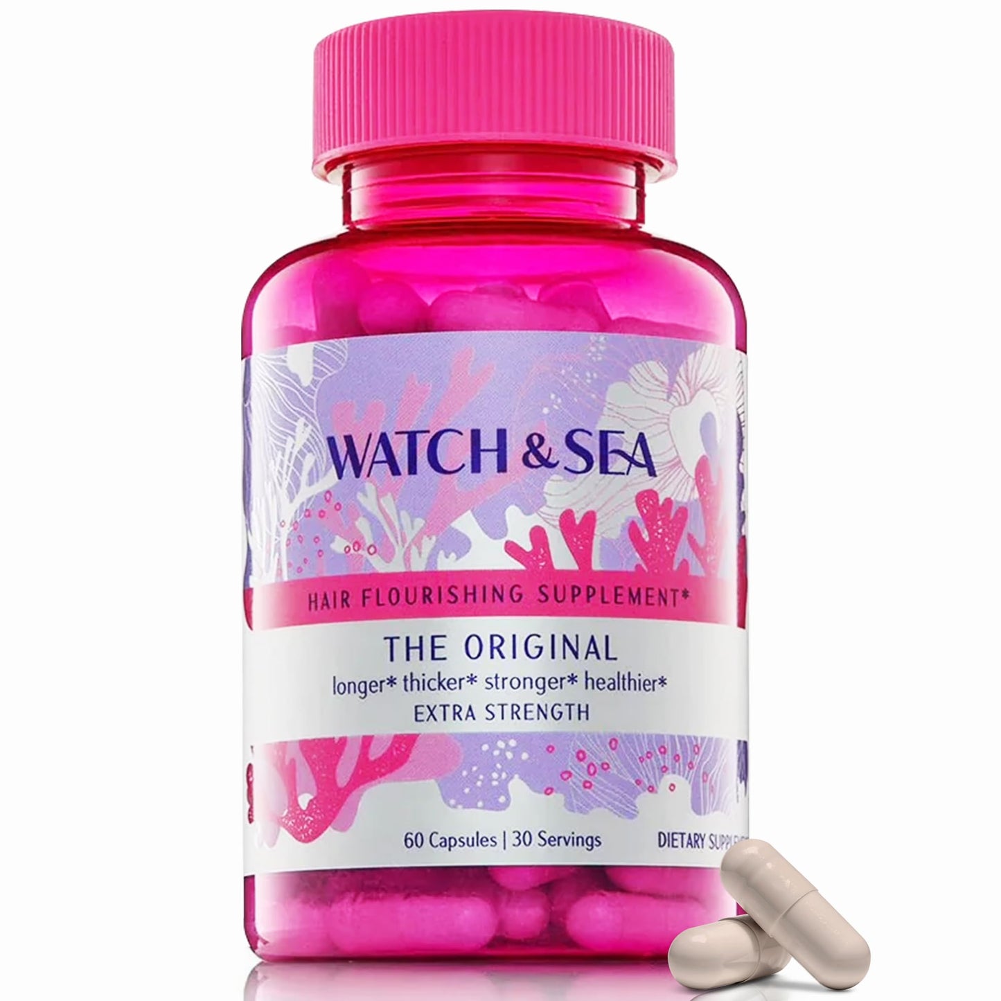 Watch & Sea Extra-Strength Hair Flourishing Capsules – Hair Growth & Thickness