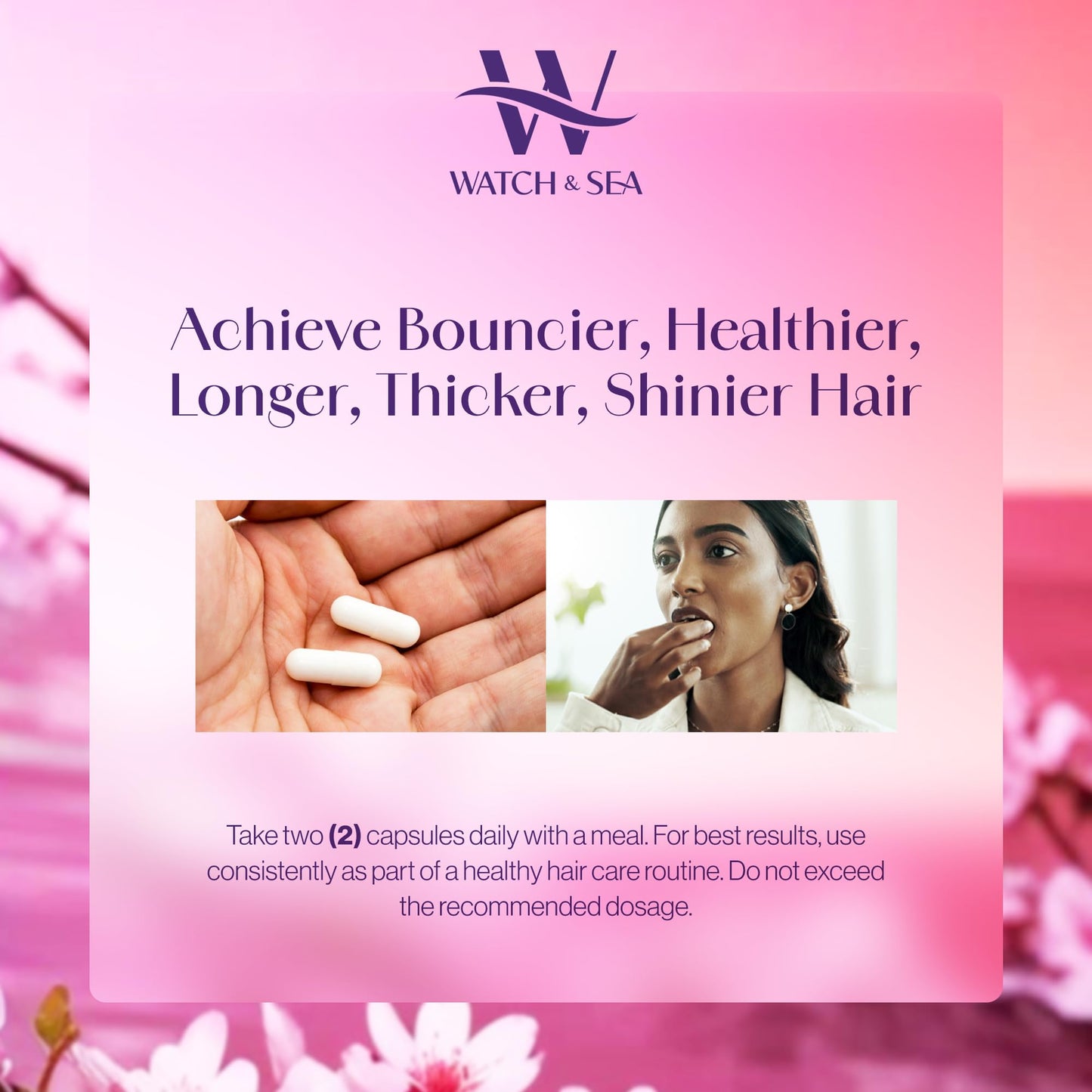 Watch & Sea Extra-Strength Hair Flourishing Capsules – Hair Growth & Thickness