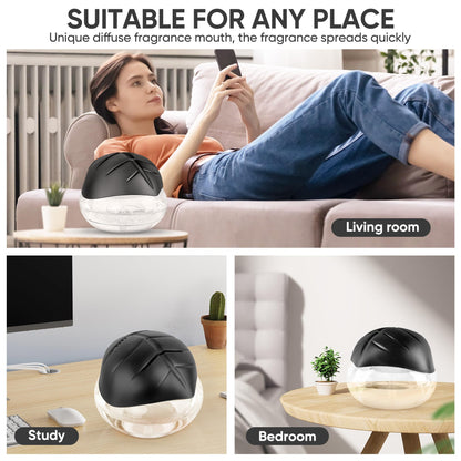 Water Based Aroma Diffuser for Home/Office with LED Night Light - Black