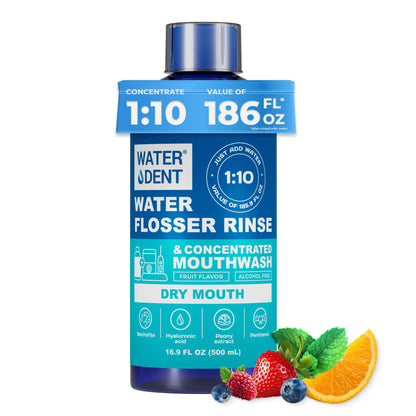 Concentrated Water Flosser Rinse – Dry Mouth, Fruit Mint | USA Made