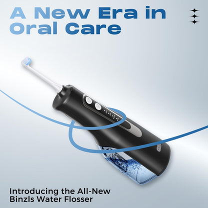 Water Dental Flosser 300ML Portable – 4 Modes Cordless Oral Irrigator | Rechargeable IPX7 Waterproof