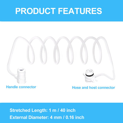 Water Flosser Replacement Hose & Toothbrush Heads for Waterpik Sonic-Fusion SF-01/02/03/04 – Repair Kit