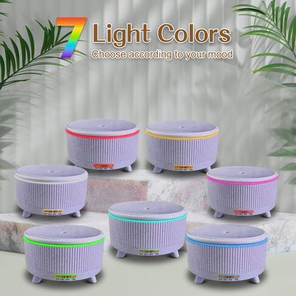 Essential Oil Diffuser 500ml for Home – Aromatherapy Diffuser with 7-Color LED Lights, 3 Mist Modes, Waterless Auto-Off, Purple
