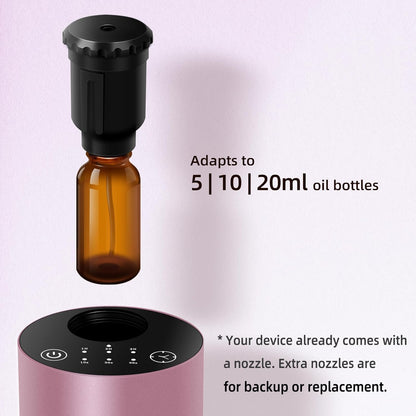 Waterless Battery-Operated Car Diffuser with Timing & 3 Mist Levels | Aluminum Alloy