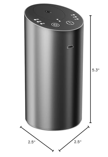 Waterless Car Diffuser with Timer – No Leakage, Quiet & Rechargeable