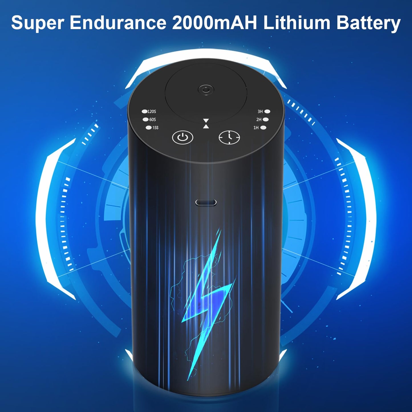 Waterless Car Diffuser with Timer — No Leakage, Battery Powered