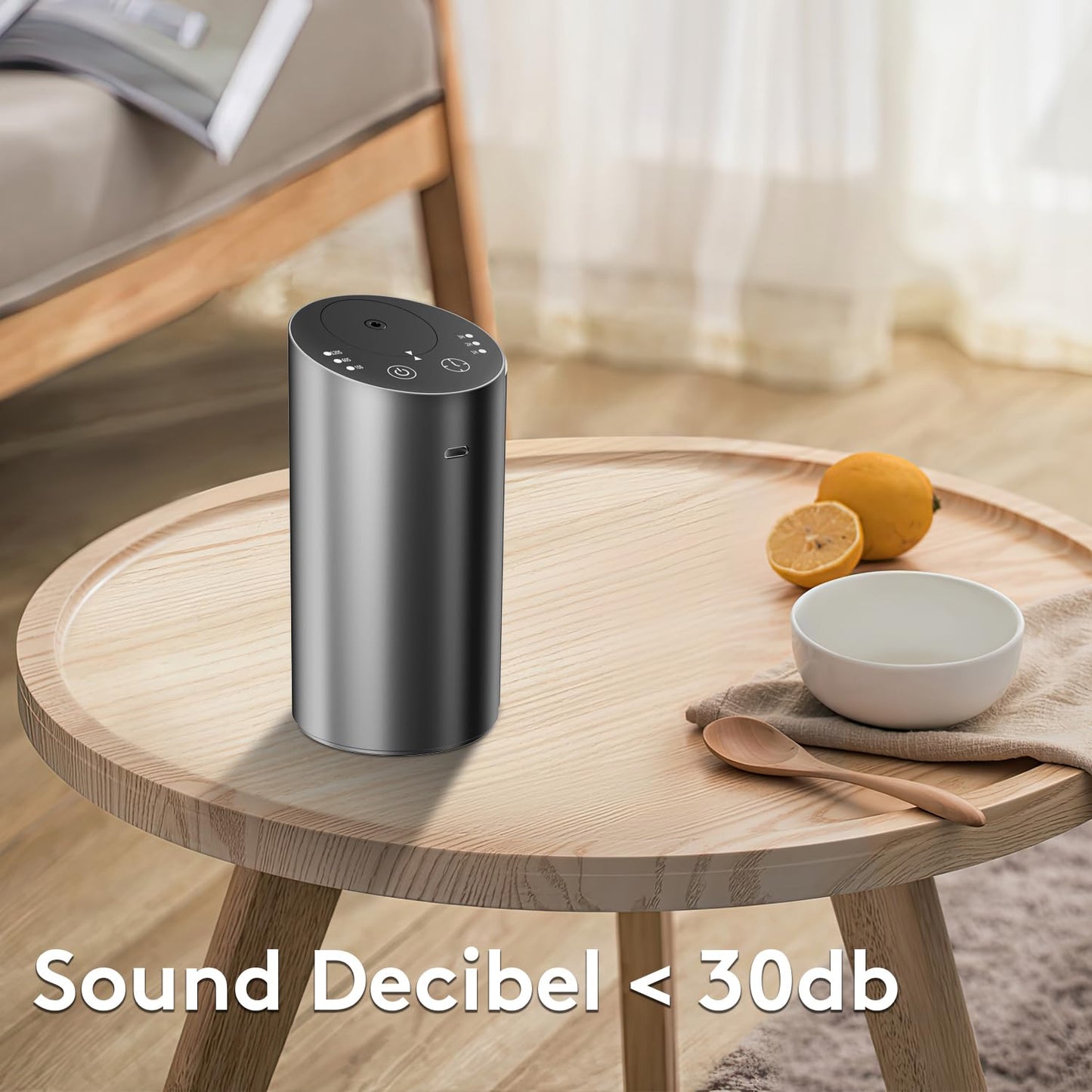 Waterless Car Diffuser with Timer – No Leakage, Quiet & Rechargeable