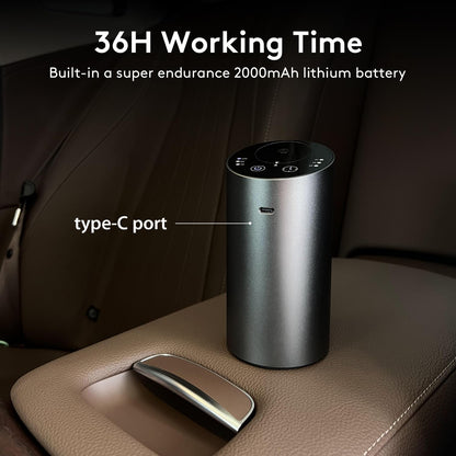 Waterless Car Diffuser with Timer – No Leakage, Quiet & Rechargeable