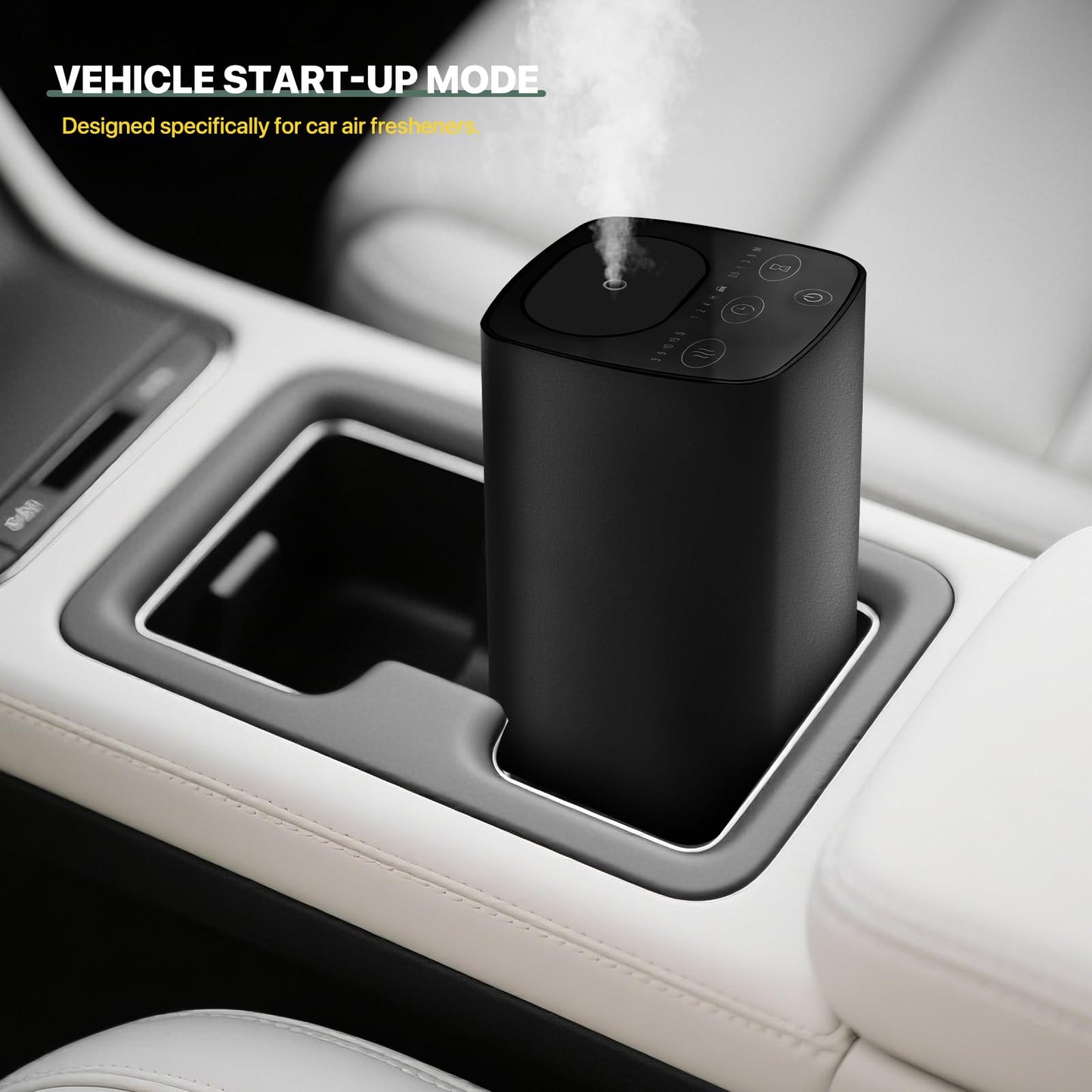 Waterless Car Essential Oil Diffuser – Portable Aromatherapy Nebulizer with Timers