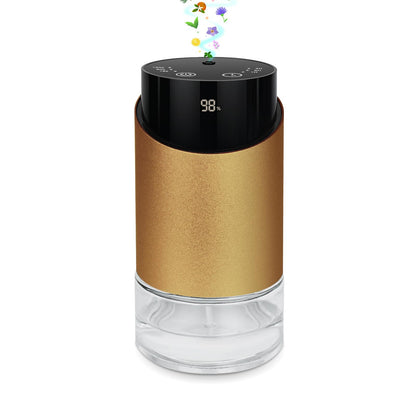 Waterless Essential Oil Diffuser – Aromatherapy Scent Diffuser for Home, Large Rooms, Car & Office | Battery-Operated Mini Portable Diffuser with 3 Countdown Timers & 3 Mist Levels