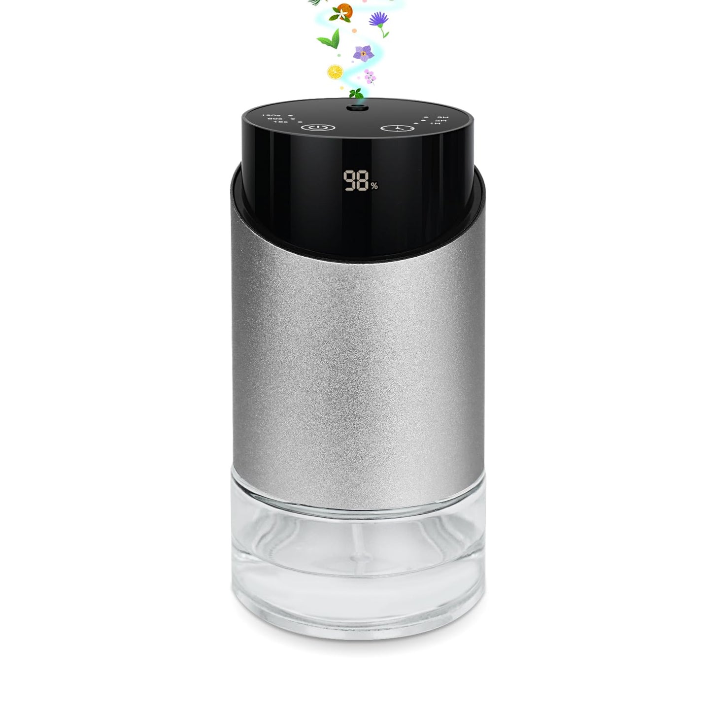 Waterless Essential Oil Diffuser – Portable Battery-Operated Aromatherapy for Home, Car, Office | 3 Timers & 3 Mist Levels