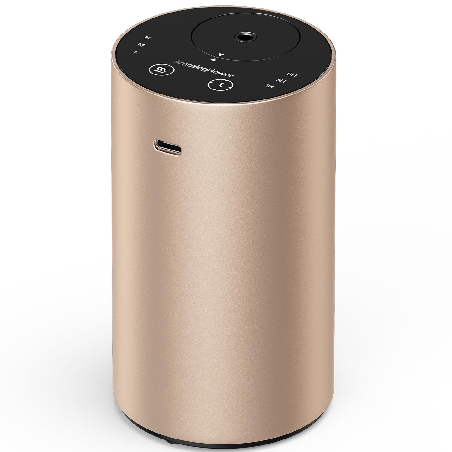 Waterless Essential Oil Diffuser - Desert Titanium, 3 Mist Levels & Rechargeable