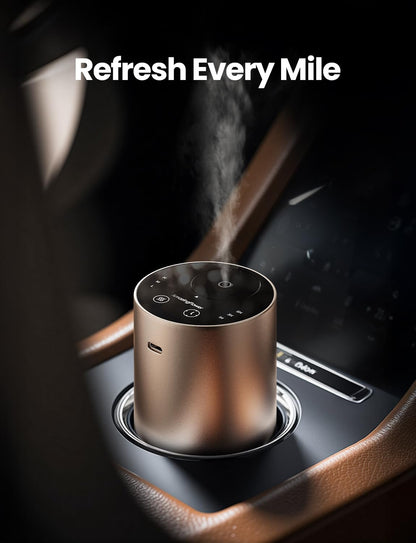 Waterless Essential Oil Diffuser - Desert Titanium, 3 Mist Levels & Rechargeable