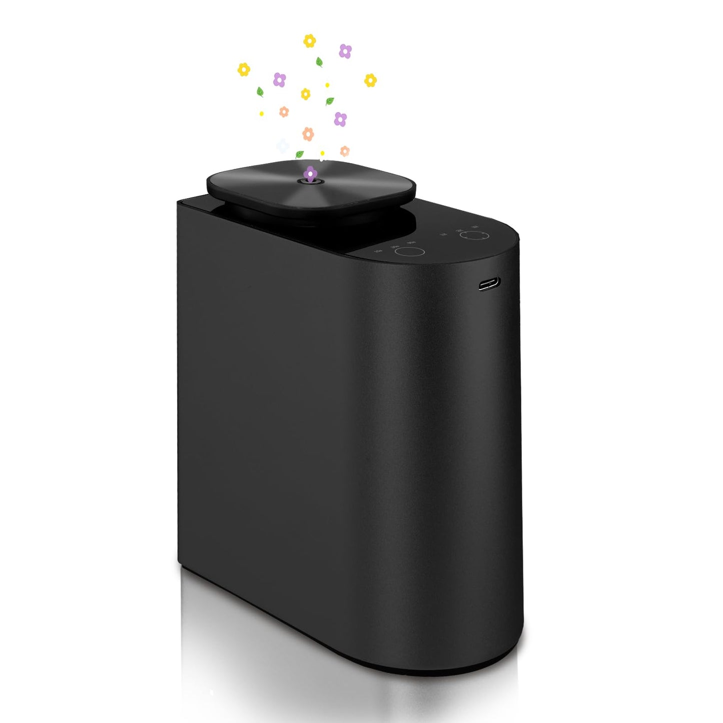 Waterless Essential Oil Diffuser | 4000mAh Battery, 100ml Capacity, Aluminum Alloy Desktop Scent Diffuser – Covers 1000 Sq Ft