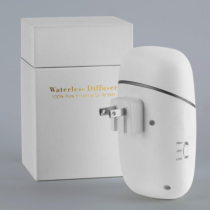 Waterless Essential Oil Diffuser | Dry Mist, 12H Timer, Plug-In