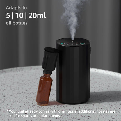 Waterless Essential Oil Diffuser – Portable Nebulizer (Black)