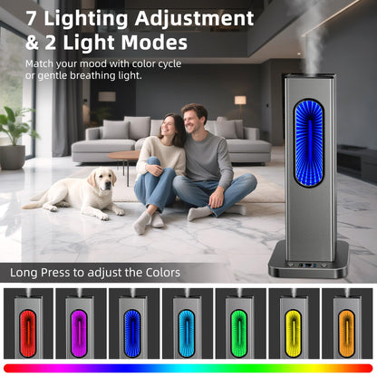 Waterless Essential Oil Diffuser - Rechargeable, App Remote, LCD