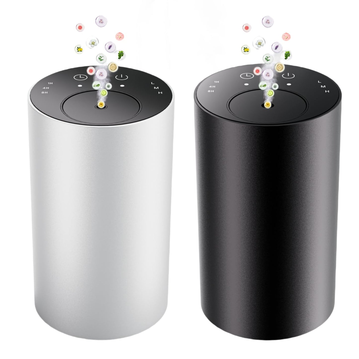 Waterless Essential Oil Diffuser - Portable Battery-Operated Aromatherapy (20ml, 3 Mist Levels, 1/4/8h)
