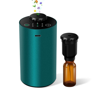 Waterless Essential Oil Diffuser – Portable Nano Mist for Home, Car & Office | 3 Timers, 3 Mist Levels