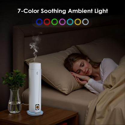 Waterless Scent Diffuser – 1200 Sq Ft Coverage | Remote, LED Light, Timer | Quiet Aromatherapy