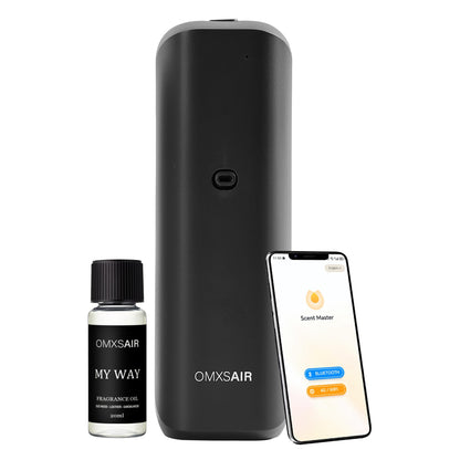 Waterless Wall Plug in Diffuser - Coverage 700 Sq.FT - Nanotechnology Plug in Scent Diffuser for Essential Oils- for Hotel and Home or Office - Smart Bluetooth APP Operation(Black)