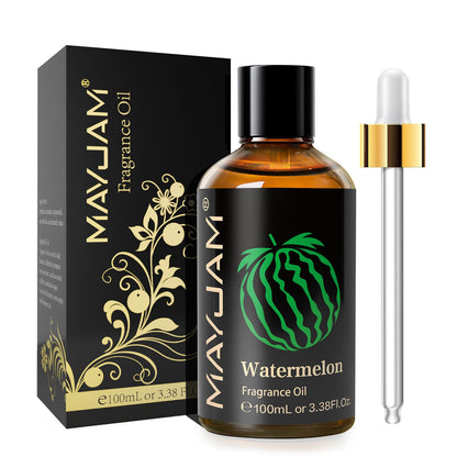 MAYJAM Watermelon Fragrance Oil 100ml – Glass Dropper, Diffuser Use & DIY Soap and Candle Making