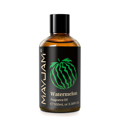 MAYJAM Watermelon Fragrance Oil 100ml – Glass Dropper, Diffuser Use & DIY Soap and Candle Making