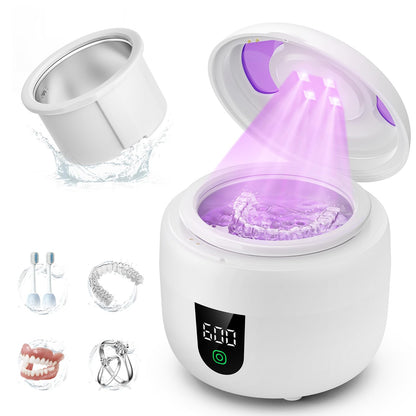 Waterproof Ultrasonic Retainer Cleaner – 45kHz, 180ml Tank, Digital Timer
