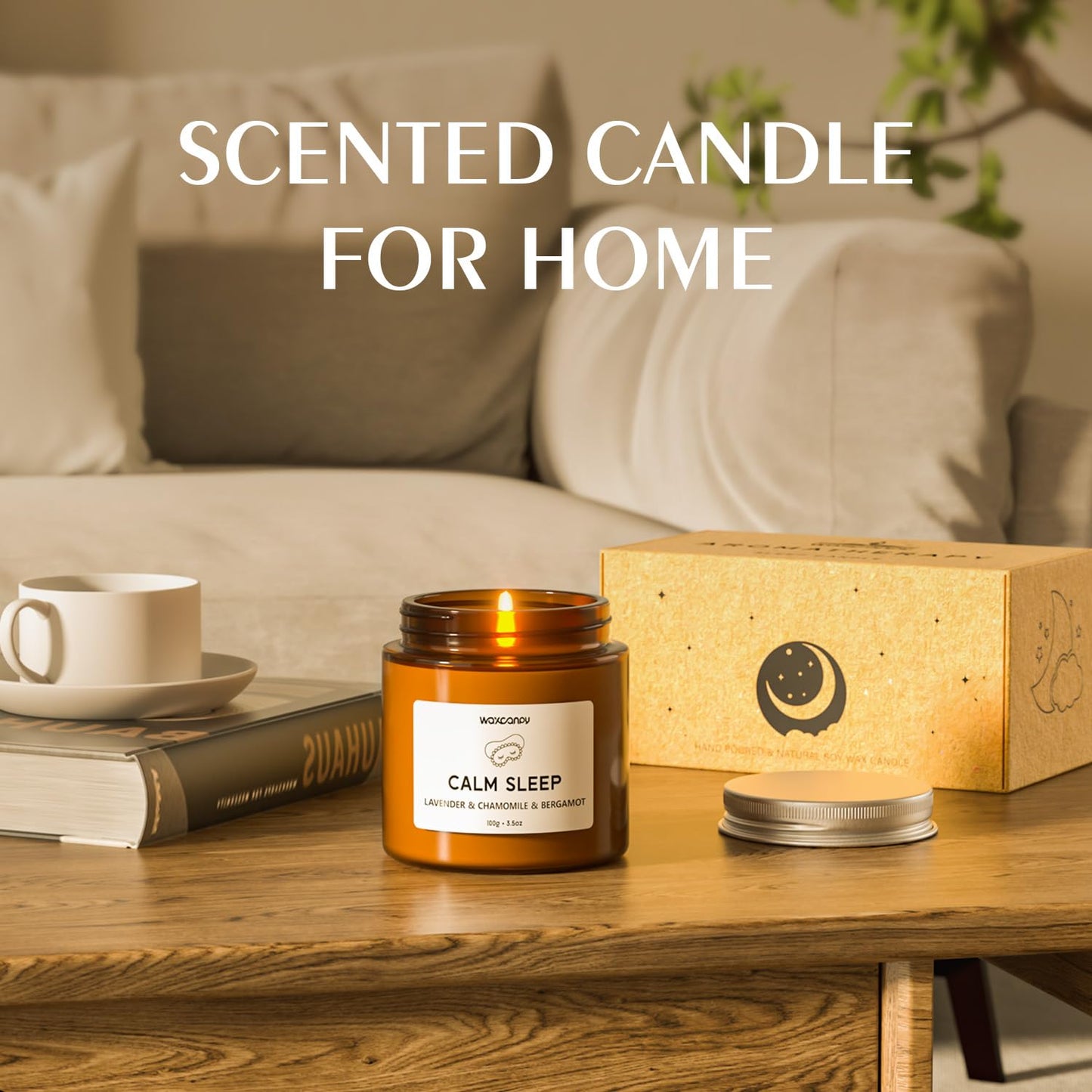 Waxcanpy Scented Candle Gift Set – 2-Pack Soy Candles for Sleep, Relaxation & Home Decor