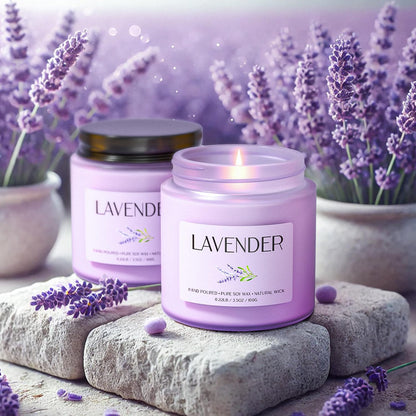 Waxcanpy Lavender Candle – 2-Pack Soy Candles for Relaxation & Home Decor