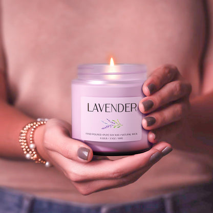 Waxcanpy Lavender Candle – 2-Pack Soy Candles for Relaxation & Home Decor