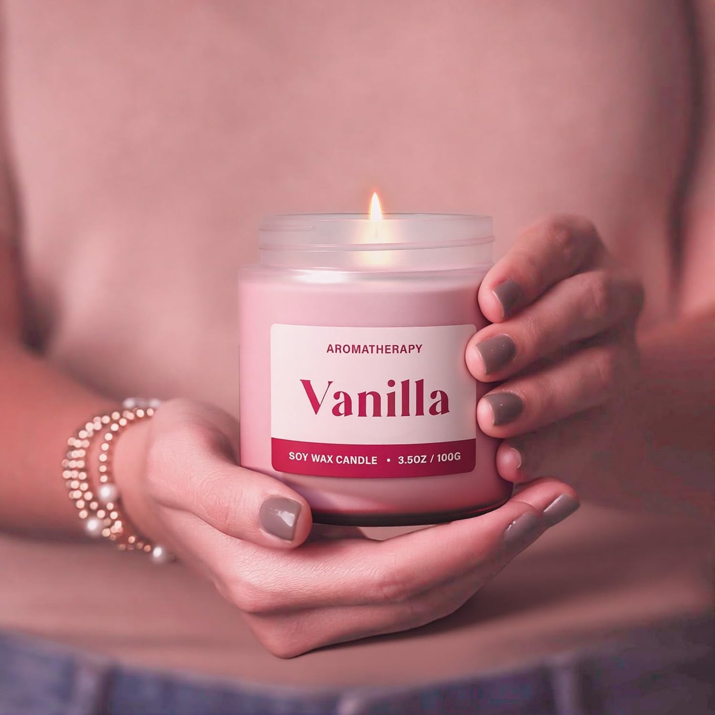 Waxcanpy Scented Candles for Women – Lavender & Vanilla Soy Gift Set (2 Pack)