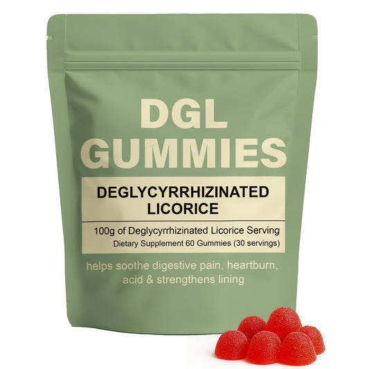 WDVNEX DGL Gummies 400 mg – Supports Stomach & Digestion (Berry, 60 Gummies) BritishVita | Premium UK Vitamins & Wellness Supplements