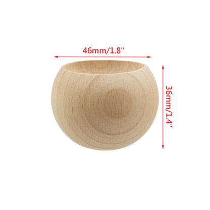 Wealrit 2 Pcs Small Round Egg-Shaped Beech Wood Diffusers – Wooden Aromatherapy Diffusers for Essential Oils