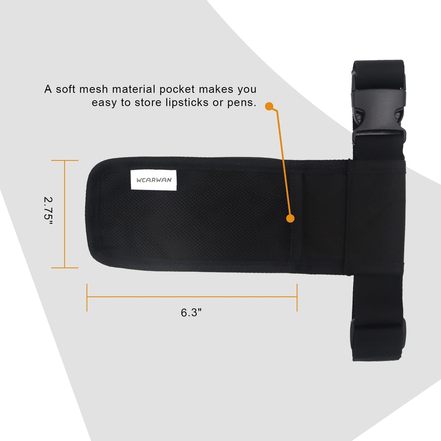 WEARWAN Massage Oil Holster – Adjustable & Durable Belt Bag (1B-Black)
