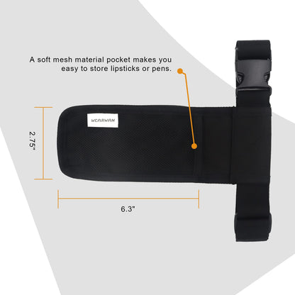WEARWAN Massage Oil Holster – Adjustable & Durable Belt Bag (1B-Black)