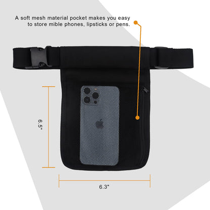 WEARWAN Massage Oil Holster – Adjustable, Durable Waist Bag (Bag Only, 2B-Black)
