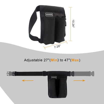 WEARWAN Massage Oil Holster – Adjustable, Durable Waist Bag (Bag Only, 2B-Black)