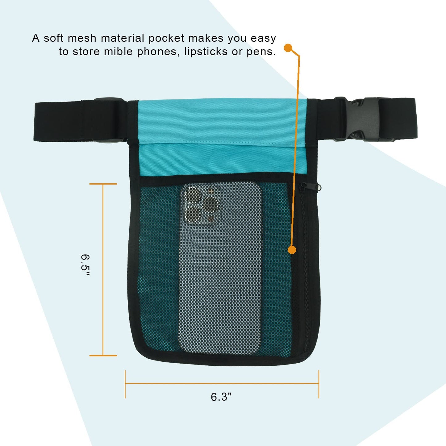 wearwan Massage Oil Holster – Adjustable & Durable Bag Only (Bottle Not Included) 2B-Cyan
