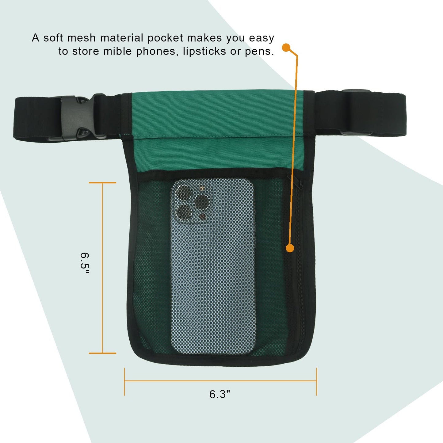 wearwan Massage Oil Holster – Adjustable & Durable Bag Only (2B-Dark Green)