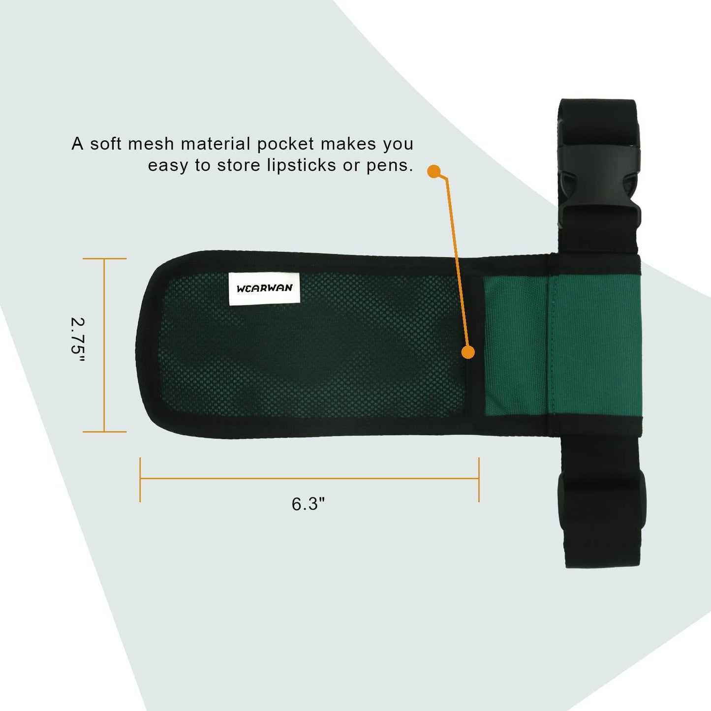 WEARWAN Massage Oil Holster – Adjustable & Durable (Bag Only, 1B-Dark Green)