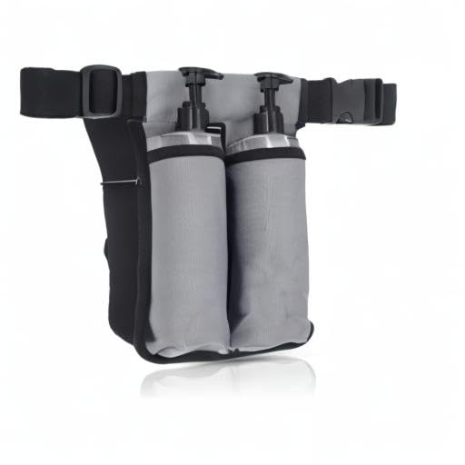wearwan Massage Oil Holster - Adjustable, Durable Massage Belt (Bag Only, 2B-Gray)