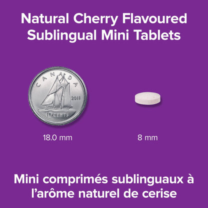 Webber Naturals Vitamin B12 250 mcg Methylcobalamin Sublingual Tablets – 200